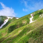 雪渓が見えてきました