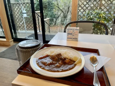 早く着いたのでロイヤルカレーを食べました、うまい。